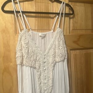 White slip dress
